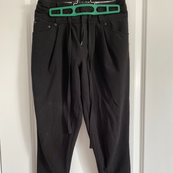 Guess Dressy Black Tie up Pants - Picture 2 of 5
